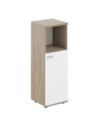 Шкаф средний с нишей правый Sigma SG.844.OD.WH.R Дуб темный Белый_0