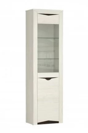 Шкаф-пенал Лючия 33.14-01 Ясень анкор светлый Венге_0