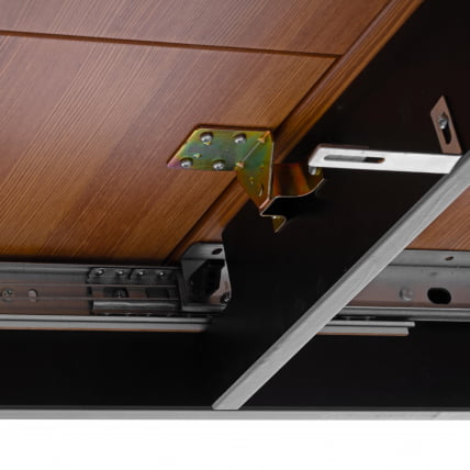 Стол Соната Люкс раздвижной/Sonata Lux extension table массив сосны, антик /графит, 120-(150)х75х73 см_9