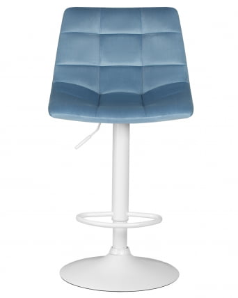 Стул барный DOBRIN TAILOR WHITE (пудрово-голубой велюр (MJ9-74)) 2 шт_6