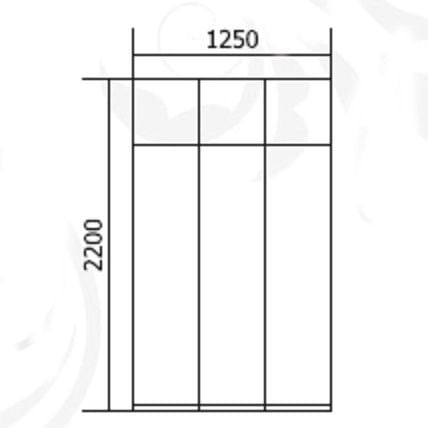 Шкаф распашной с антресолью Флагман 2 Вишня Оксфорд_59971_7