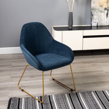 Стул Кент Диаг блуе/Линк золото / Kent Diag blue/Линк_6
