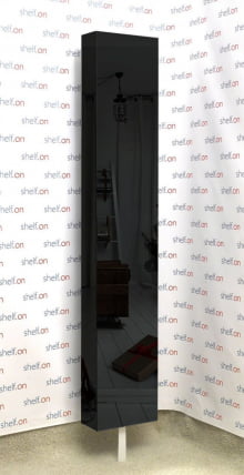 Поворотный шкаф в черном стекле Zoom Black Черный_1