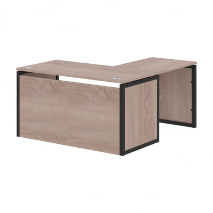 Стол письменный угловой левый XTEN-QP XQPCT 1415H L Дуб Сонома Антрацит_0