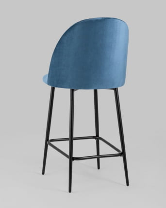 Стул полубарный Марсель ПЛ велюр Пыльно-синий_5