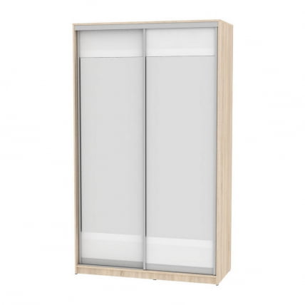 Шкаф-купе B-220х135х60-1(ДСС-Белый-D10D10)_0