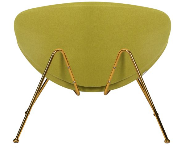 Кресло дизайнерское DOBRIN EMILY (светло-зеленая ткань AF3, золотое основание) 2 шт_5