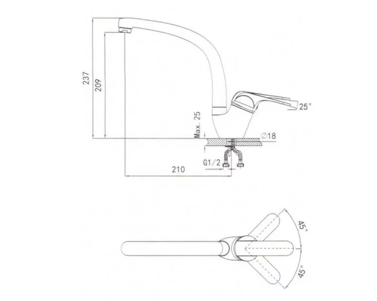 Кухонный смеситель GRANULA 2024 Брют_1