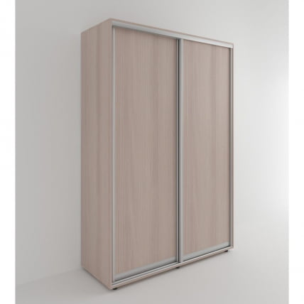 Шкаф-купе 2-х дверный Акцент-Сим Д 1400х600 Ясень шимо светлый_0