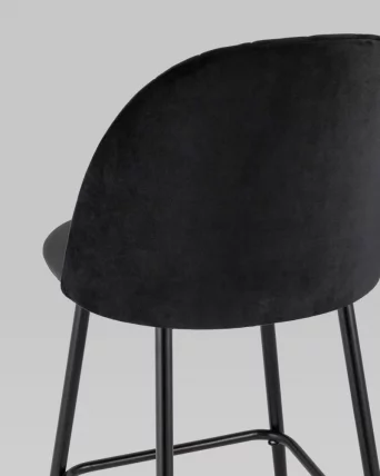 Стул барный Марсель Б велюр Черный_6
