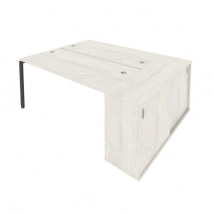 Рабочая станция с опорным шкафом-купе Metal System Б.РС-СШК-1.4 Наварра/Антрацит_0