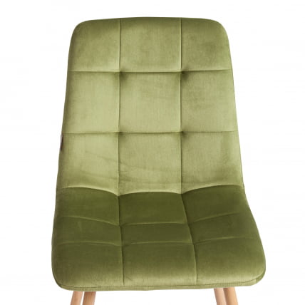 Стул CHILLY (mod. JSC-220) Велюр/металл , 44,5х52,5х88 см, Green (зеленый) HLR54 / натуральный_6