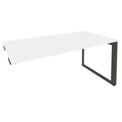 Стол-приставка на О-образном м/к к опорным элементам ONIX O.MO-SPR-4.8 Белый Бриллиант/Антрацит_0