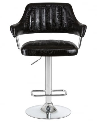 Стул барный DOBRIN CHARLY (черный крокодил) 2 шт_6