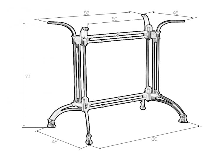 Подстолье обеденное ДОБРИН ДЖОРДГЕ ВИДЕ / DOBRIN JORDGE WIDE_5