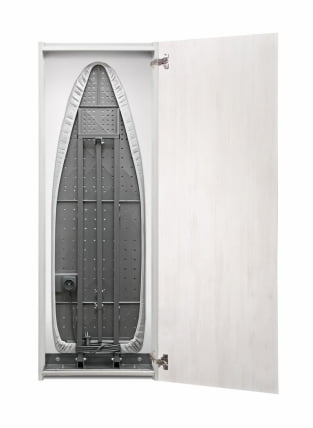 Шкаф со встроенной гладильной доской Iron Slim (правый) Беленый дуб_0