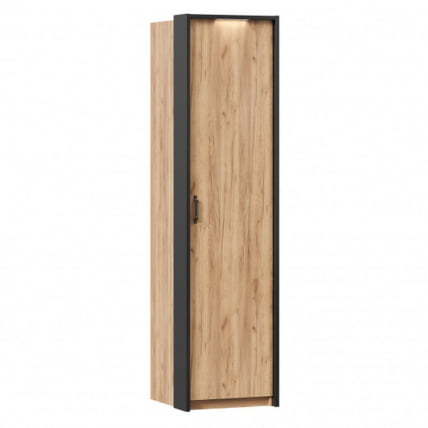 Техно Шкаф одностворчатый с паспарту Техно 01 Дуб Золотой_0