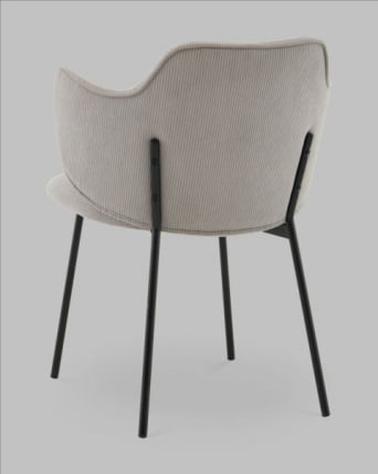 Стул Джиннет велюр светло-серый_3