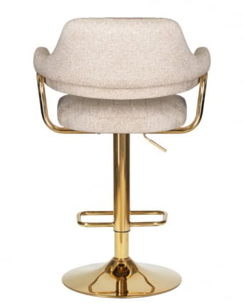 Стул барный DOBRIN CHARLY GOLD (бежевый твид (LEO26)) 2 шт_5