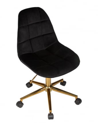 Офисное кресло для персонала DOBRIN MONTY GOLD (черный велюр (MJ9-101)) 2 шт_7