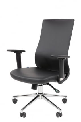 Офисное кресло CХАИРМАН 500 ЛЮКС (ЛУКС) ЭКО Б/П экокожа Черный / CHAIRMAN (LUX)_9