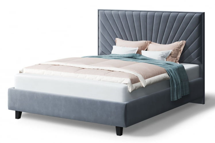 Кровать Леона, 2000x1600мм, серый_0