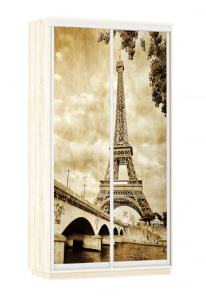 Шкаф-купе двухдверный Экспресс Хит Париж/Дуб сонома_0