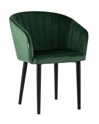 Стул с подлокотниками Нейтон велюр Зеленый_0