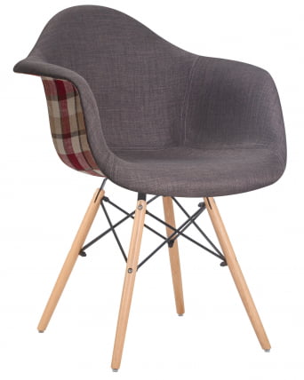 Стул обеденный DOBRIN DAW THOMAS 010 Серая ткань_0