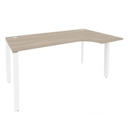 Стол эргономичный правый на П-образном м/к ONIX O.MP-SA-1R Дуб Аттик/Белый_0