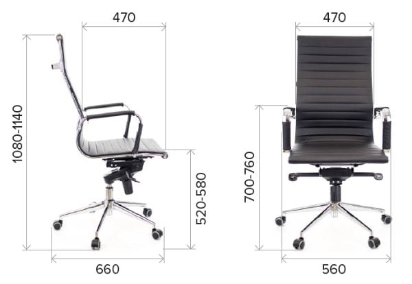 Кресло руководителя Everprof Rio M Кожа Черный_3