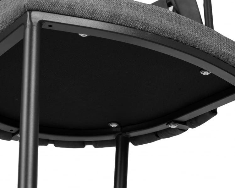 Стул полубарный DOBRIN AMELIA COUNTER (серая ткань (F-48), темно-серый винтажный PU (MF-12))_8