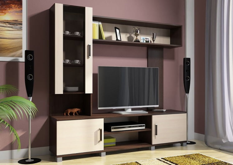 Гостиная Соло 7 Венге/Дуб молочный_0