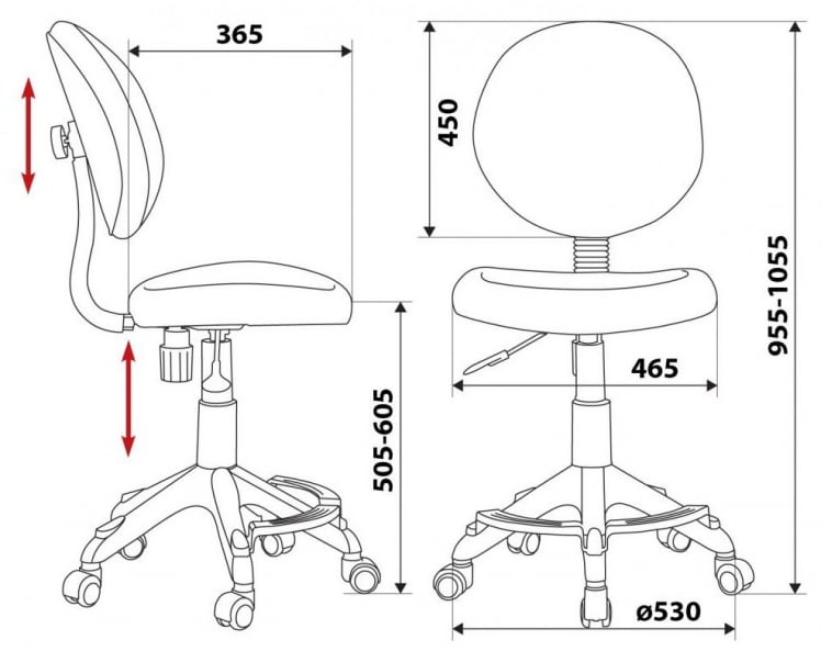 Кресло детское Бюрократ KD-W6-F/AQUA голубой аквариум сетка (пластик белый)_5