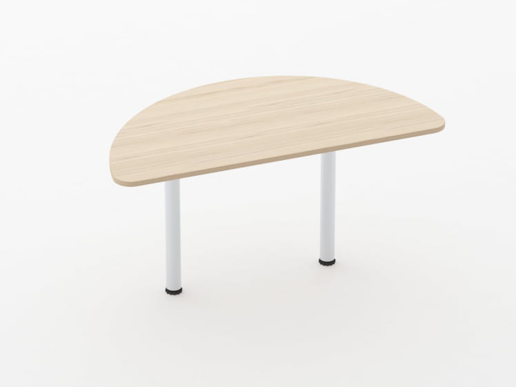 Приставка-полукруг для двух столов Glassy 2.18 Орех_0