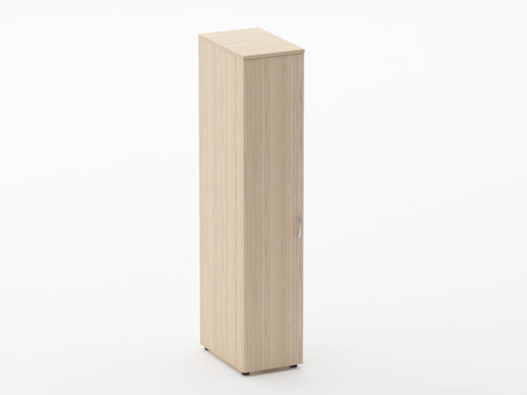 Шкаф для одежды узкий Glassy 6.19.30Л Бук светлый_0