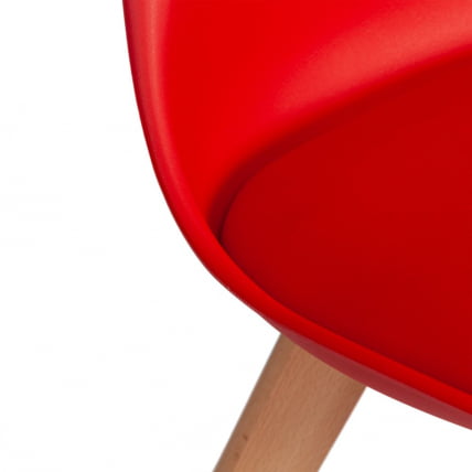 Стул TULIP (mod. 73-1) дерево/пластик/экокожа, 47,5x55x80 см, Красный (Red)_7