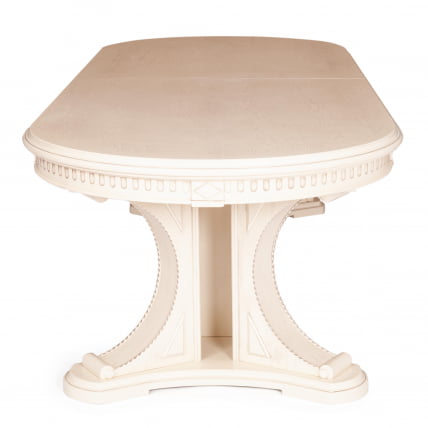 Стол VERSAL овальный бук, мдф, 300 (350/400) х 110 х 78 см, бежевый патина_1