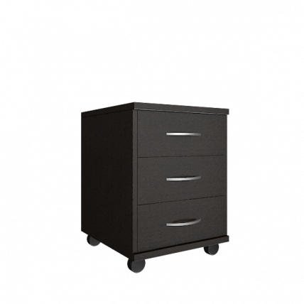 Тумба подкатная (3 ящика, с замком) Riva А.ТМ-3 Венге Цаво_0