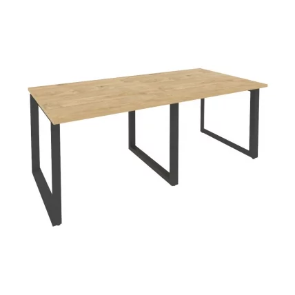 Стол переговорный (2 столешницы) ONIX O.MO-PRG-2.1 Тиквуд Светлый/Антрацит_0