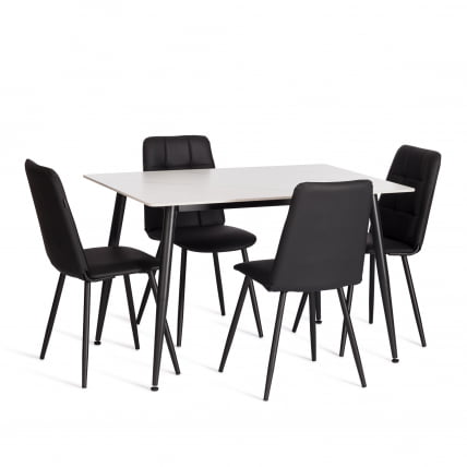 Стул обеденный Asti TREND, экокожа, черная, 47х54х86 см_5