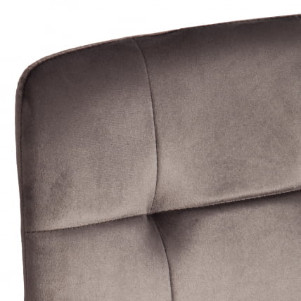 Стул CHILLY (mod. JSC-220) Велюр/металл , 44,5х52,5х88 см, Dark grey (темно-серый) HLR24 / белый_8