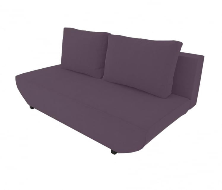 Диван Классик Мини без подлокотников (Berhouse) Цвет фасада: Бордо Велюто 25; Тип: Прямой; Материал фасада: Металл/Велюр_0