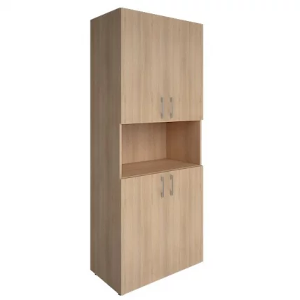 Шкаф книжный закрытый с нишей без топа YALTA LT-ST 1.5	Снежная Патина_0