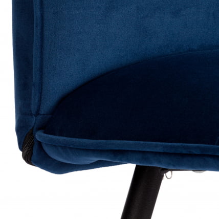 Стул обеденный Sweet LT, велюр, Blue (синий), 41х55х88 см_9