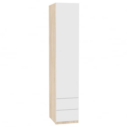 Шкаф распашный R-230х45х60-3-PO(ДСС-Белый)_0