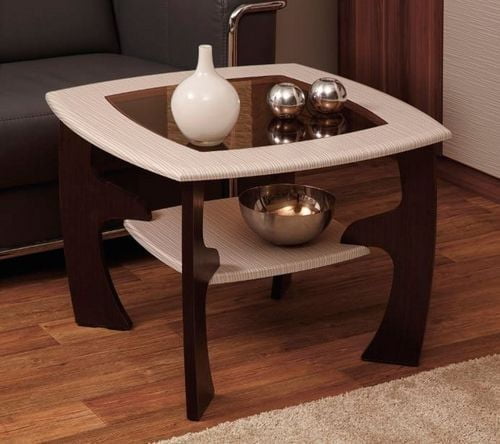 Стол журнальный Маджеста-1 Ясень Шимо темный/Ясень Шимо светлый_0