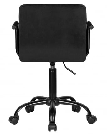 Офисное кресло для персонала DOBRIN TERRY BLACK (черный велюр (MJ9-101))_4