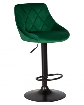 Стул барный DOBRIN LOGAN BLACK (зеленый велюр (MJ9-88)) 2 шт_1