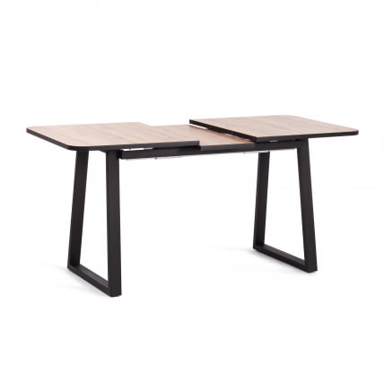 Стол MALTIDO ЛДСП/HPL/металл, 130 х 75+30 х 75 см, Агат серый/черный_5